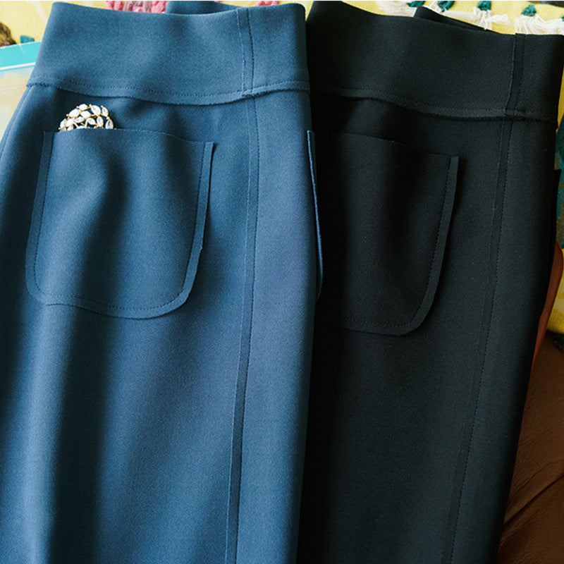 Damen Eleganter, schmal geschnittener Midirock Drune