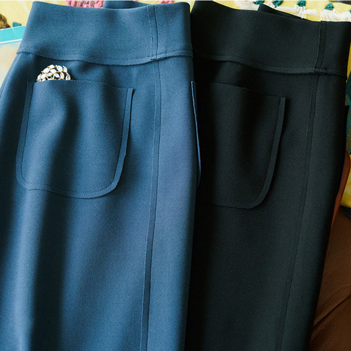 Damen Eleganter, schmal geschnittener Midirock Drune