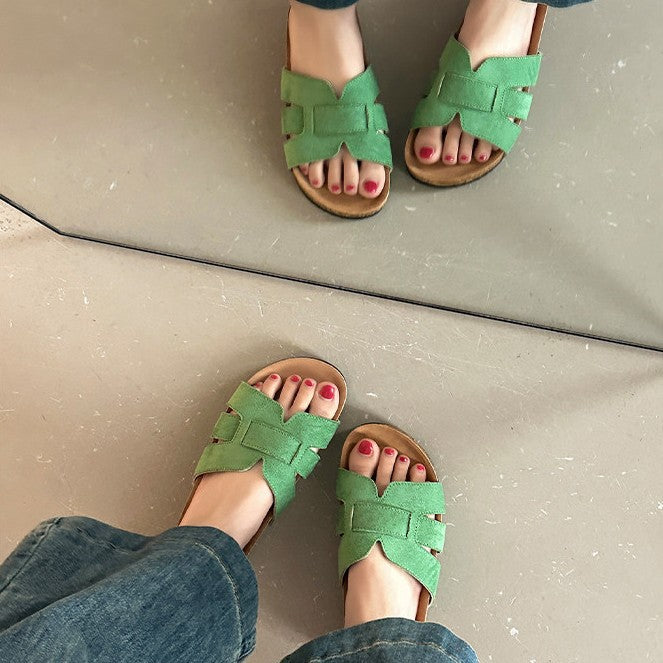 Damen Clogs mit geflochtenem Design und anatomisch geformtem Fußbett Drune