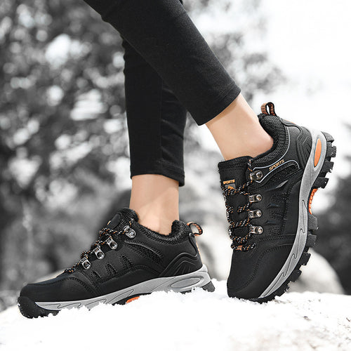 Damen Gefütterte Winter-Trekking‑Halbschuhe mit wasserdichter Oberfläche und griffiger Mehrzonenprofilsohle Drune