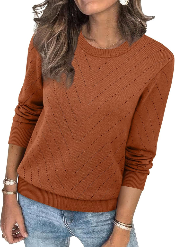 Damen eleganter gestreifter Pullover Drune