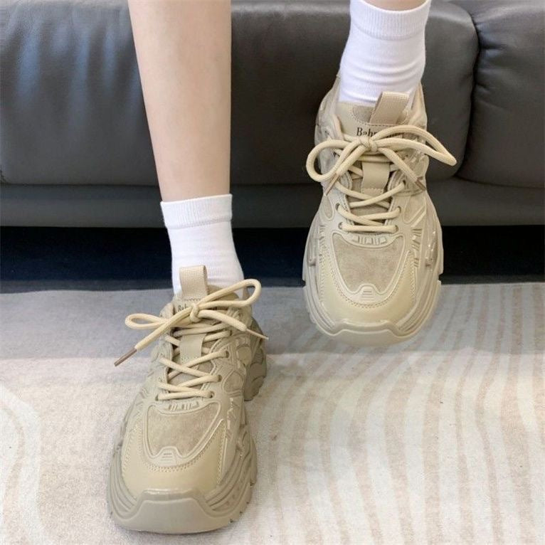 Damen Sportliche Chunky Sneakers mit gepolsterter Innensohle und atmungsaktivem Obermaterial Drune