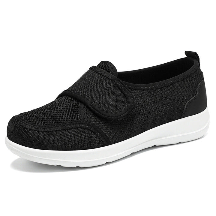 Damen Atmungsaktive Slip-On Freizeitschuhe mit verstellbarem Klettverschluss Drune