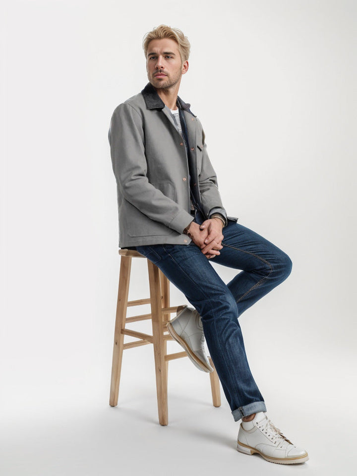 Herren trendige Jeansjacke Drune