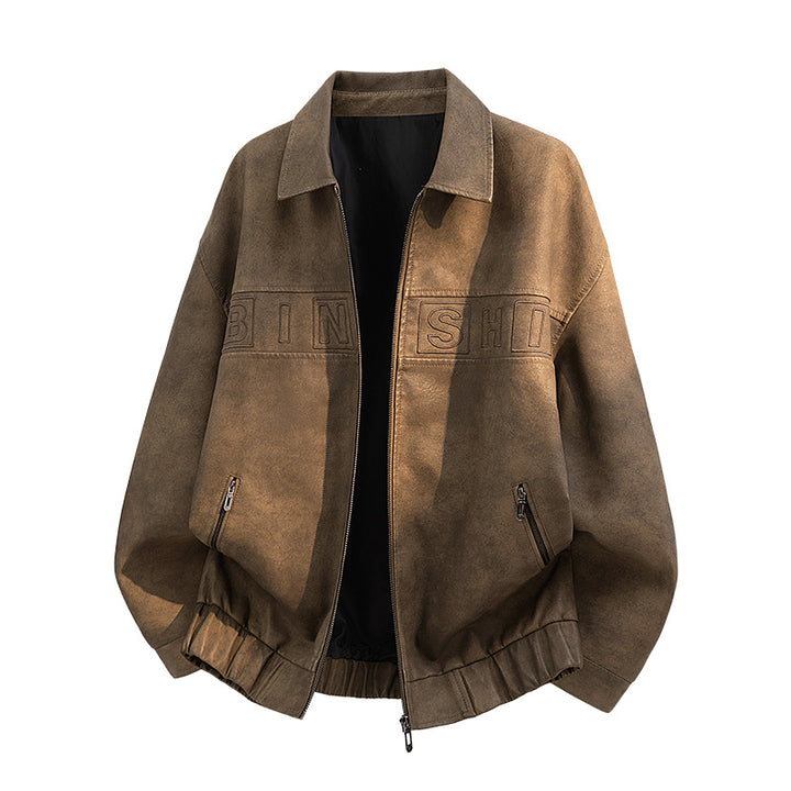 Herren Freizeit Lederjacke Drune