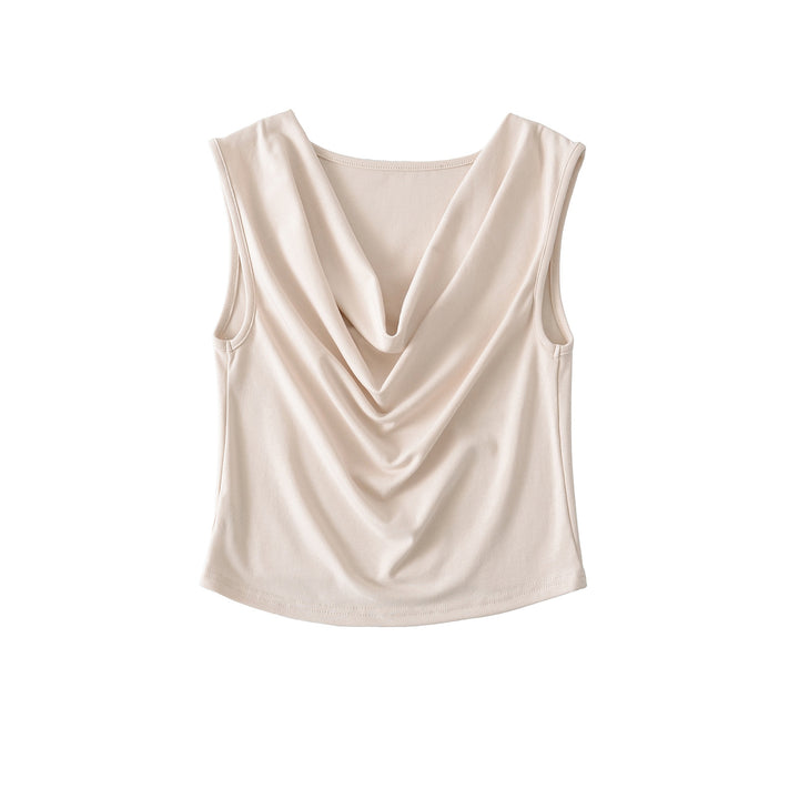 Damen Top mit elegantem Wasserfall-Ausschnitt und weich fließendem Material Drune