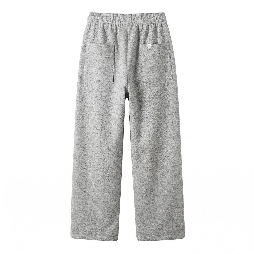 Damen Lounge‑Hose mit weitem Bein, elastischem Bund und Kordelzug Drune