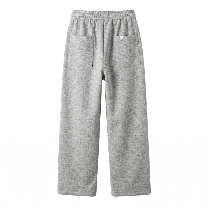 Damen Lounge‑Hose mit weitem Bein, elastischem Bund und Kordelzug Drune