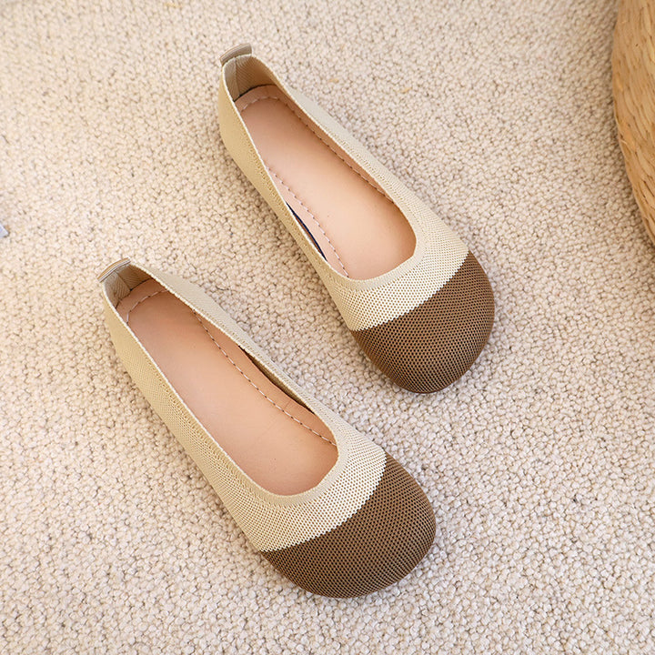 Damen atmungsaktive Ballerinas mit flexiblem Obermaterial Drune