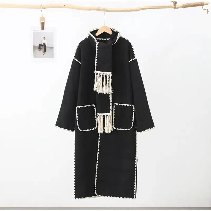 Damen Lange Strickjacke Drune
