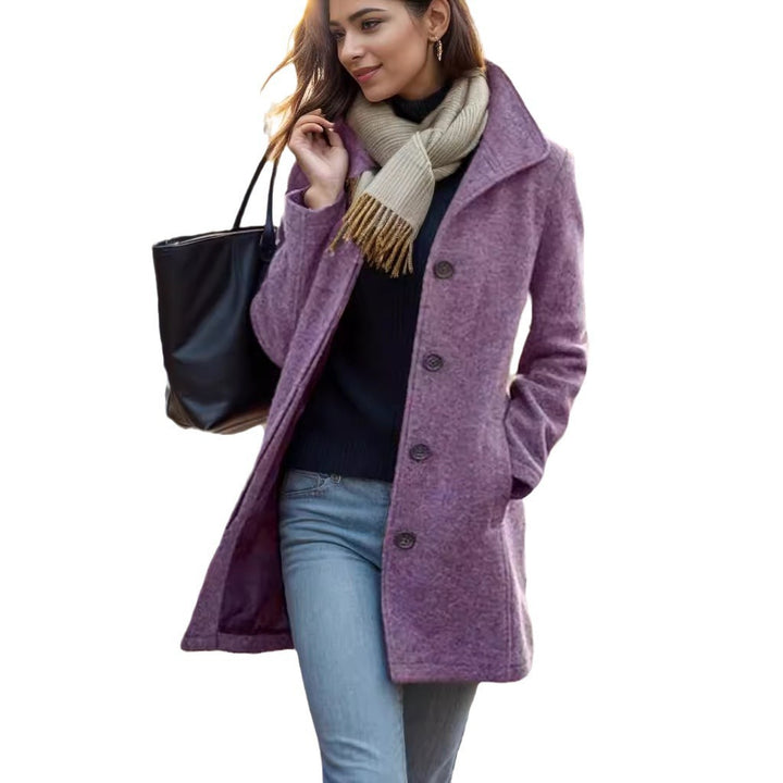 Damen Modellierter Trendmantel Drune