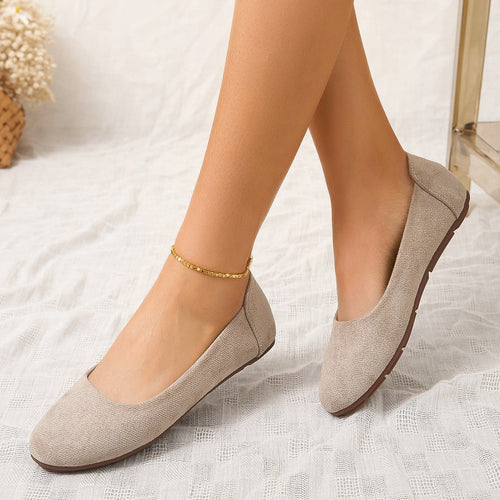 Damen Bequeme Slipper mit weichem Wildleder-Obermaterial und rutschfester Sohle Drune