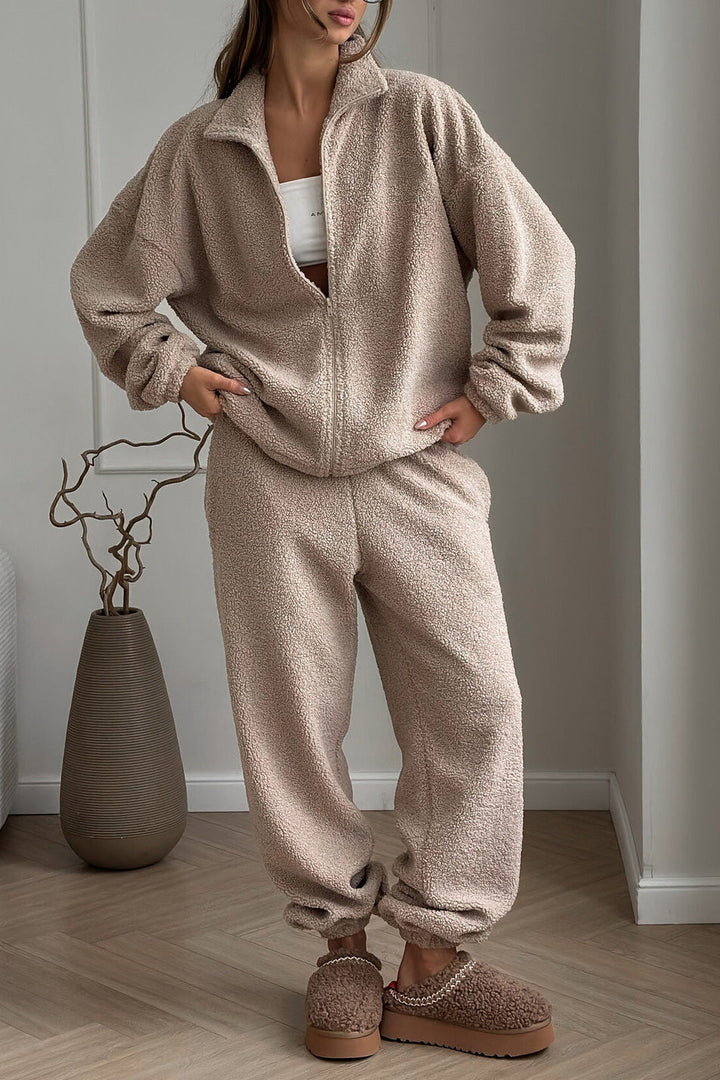 Drune | Lift Polar Fleece Strickjacke und Hosen Satz