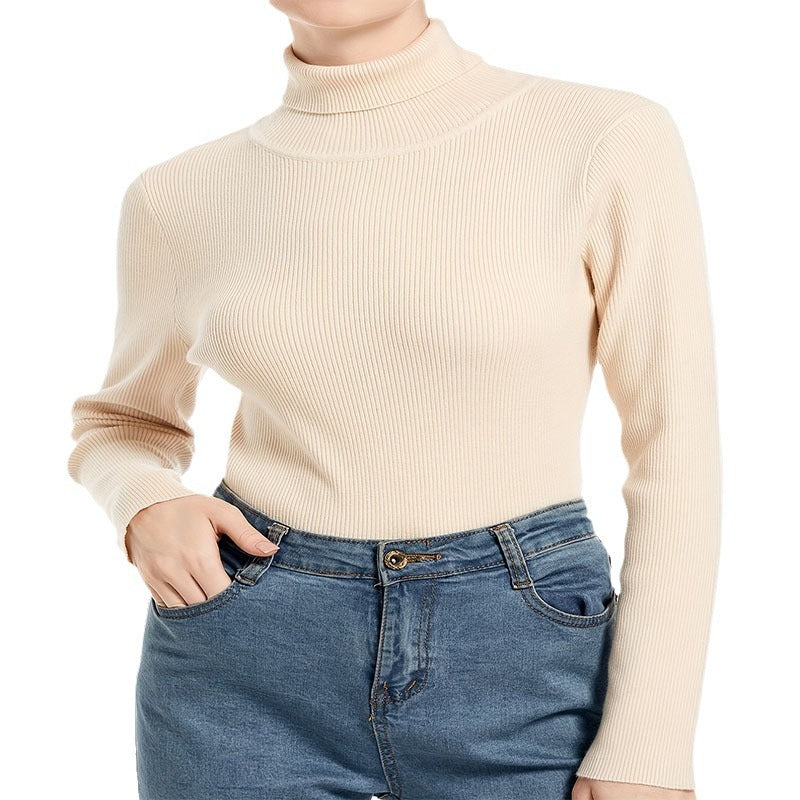 Damen Rollkragenpullover mit feiner Rippstruktur Drune