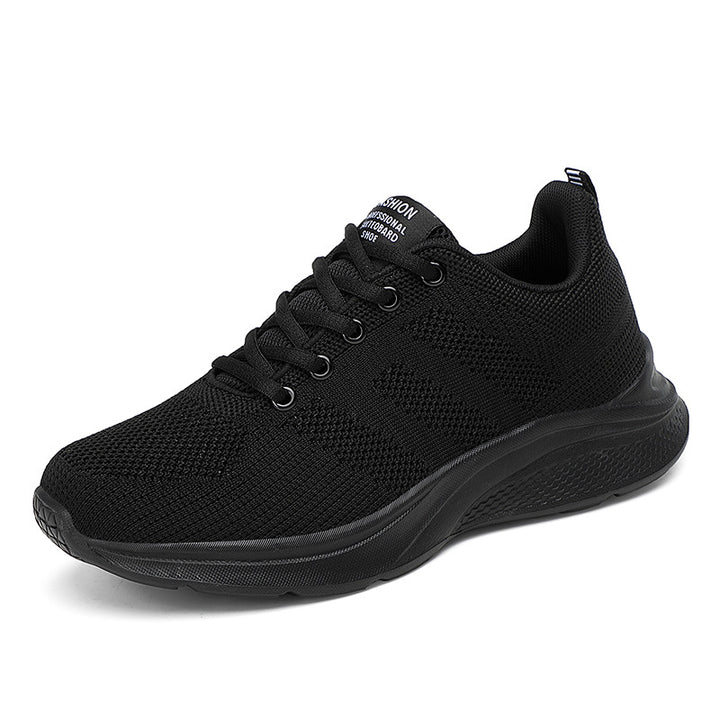 Damen nan leichter Strick-Fitnesssneaker mit nahtlosem Obermaterial, adaptiver EVA-Dämpfung und ergonomischem Fersenpolster Drune