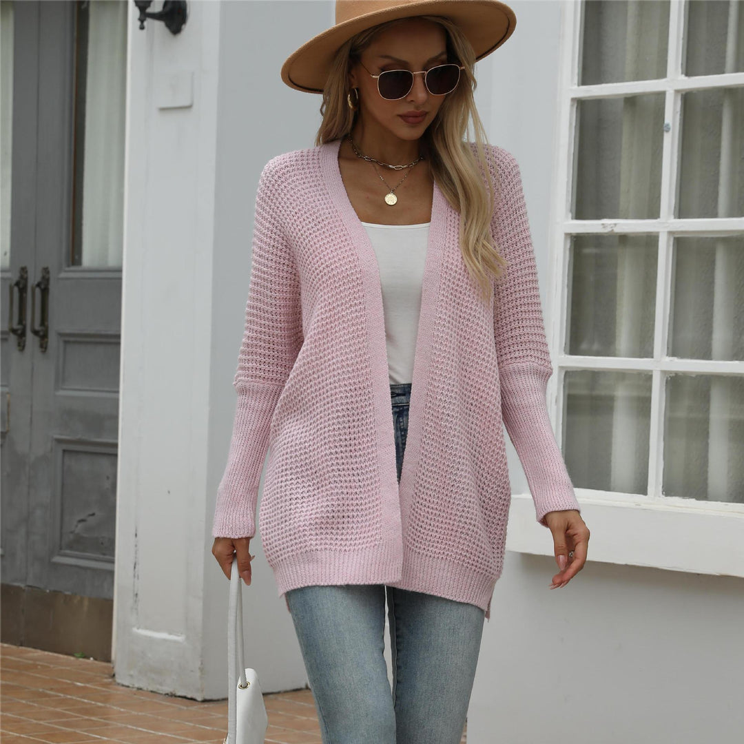 Damen offene Strickjacke mit lässigem Schnitt und weichem Material Drune