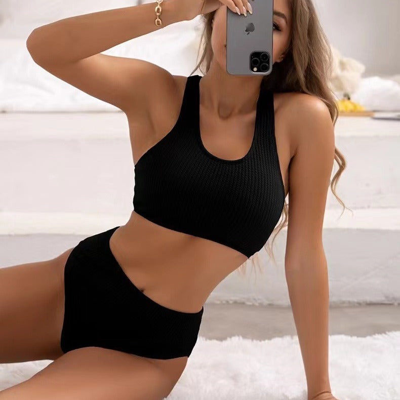 Damen Bikini-Set mit sportlichem und komfortablem Rippdesign Drune