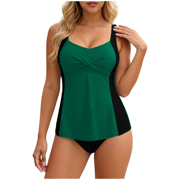 Damen Tankini mit elegantem Wickeldesign und figurformenden Einsätzen Drune