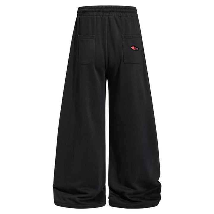 Damen weite Destroyed-Jogginghose im Grunge-Stil mit karierten Futterpatches Drune