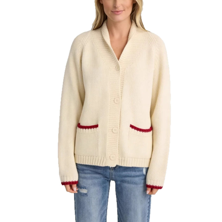 Damen Strickjacke mit kreativem Krabbenmuster Drune