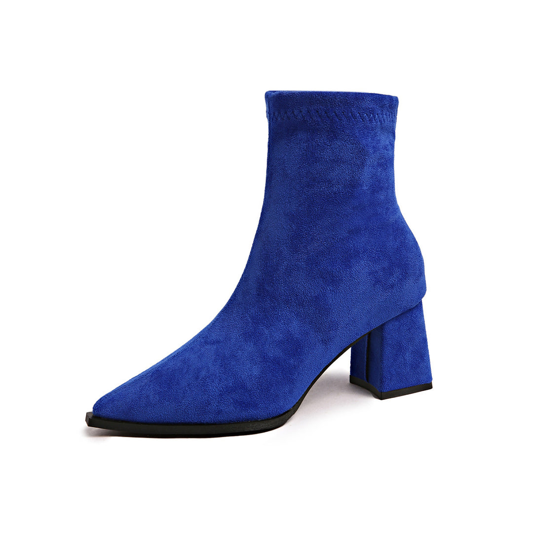 Damen Elegante und modische Stiefeletten mit blockierendem Absatz Drune