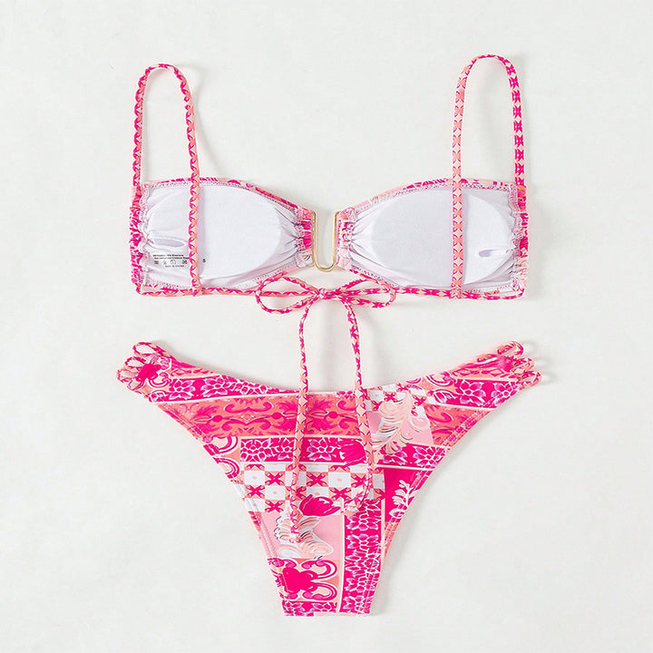 Damen Bikini-Set mit raffinierten Trägern und elegantem Detail Drune