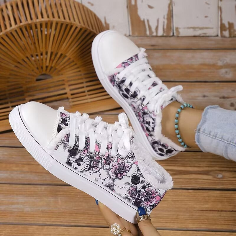 Damen Freizeitsneaker mit modischem Denim-Design und rutschfester Gummisohle Drune