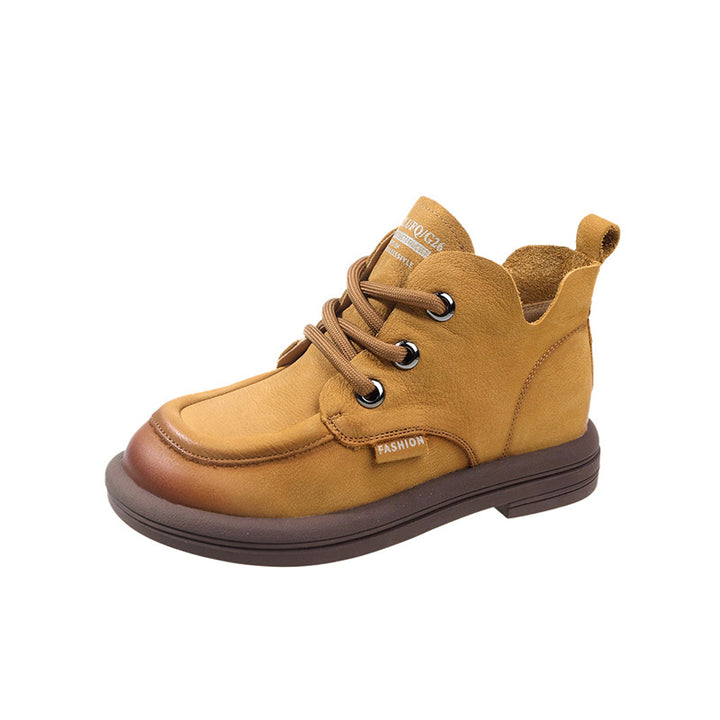 Damen nan modische Schnür-Ankleboots im Mokassin-Look mit weichem Veloursinnenfutter und stoßdämpfender Leichtsohle Drune