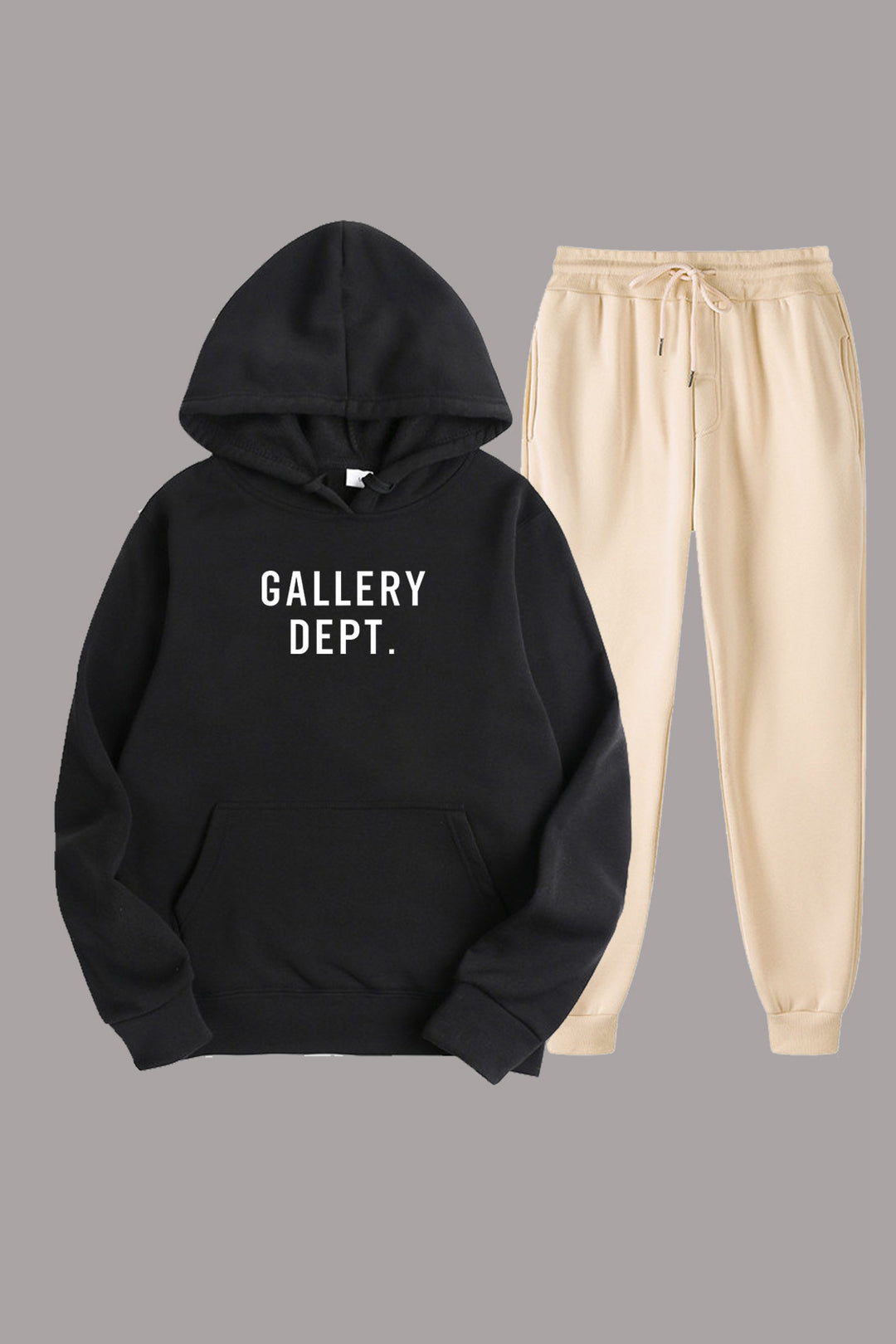 Damen urbanes Hoodie und Jogginghose Set mit modischem Schriftzug Drune