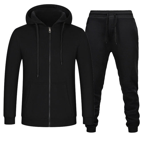 Damen Sportliches Kapuzenjacken- und Jogginghosen-Set mit funktionalen Taschen Drune
