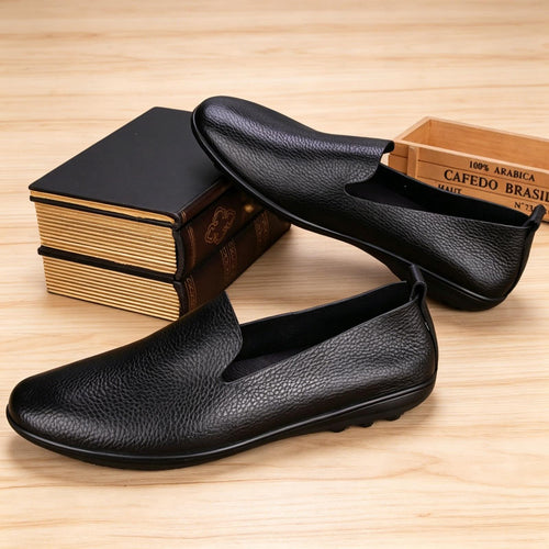 Herren Elegante Ledermokassins Drune
