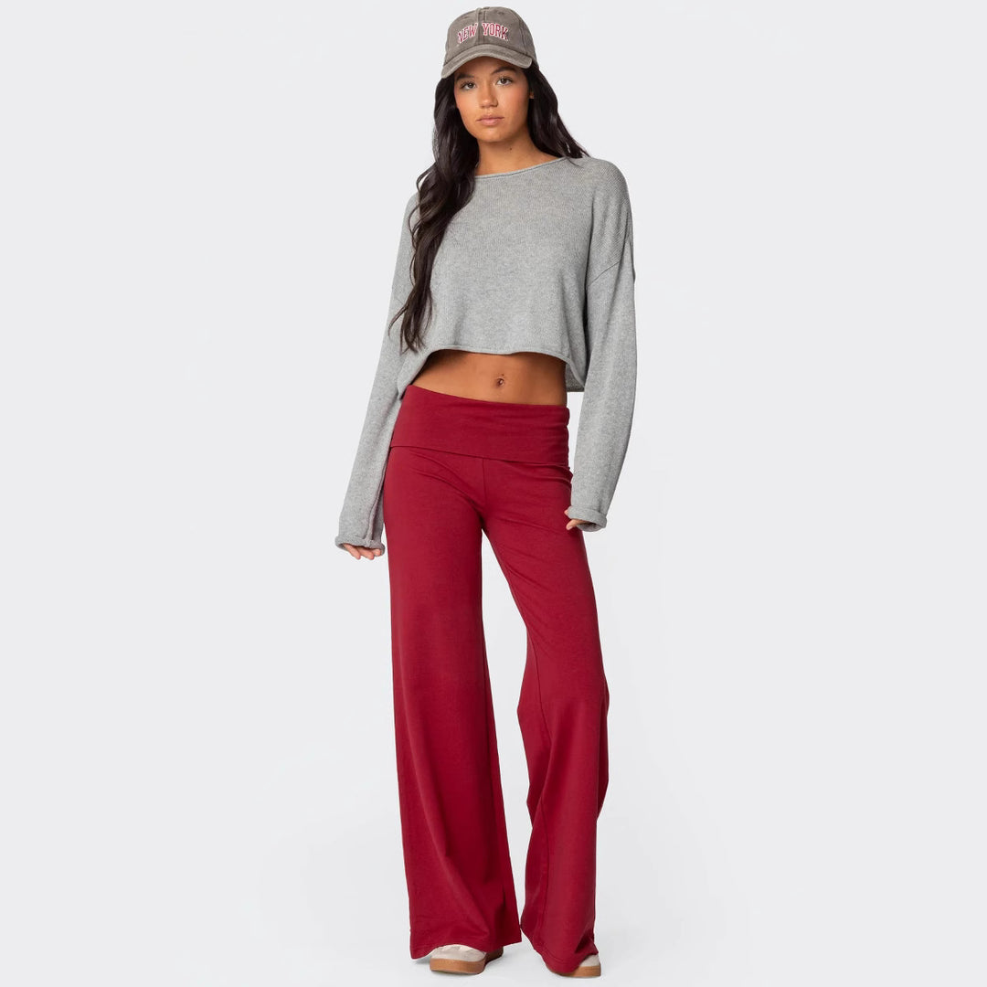 Damen Weite-Leg Lounge-Hosen Drune