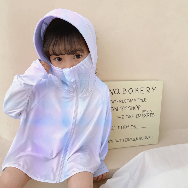 Mädchen funktionale UV-Schutzjacke mit Kapuze Drune