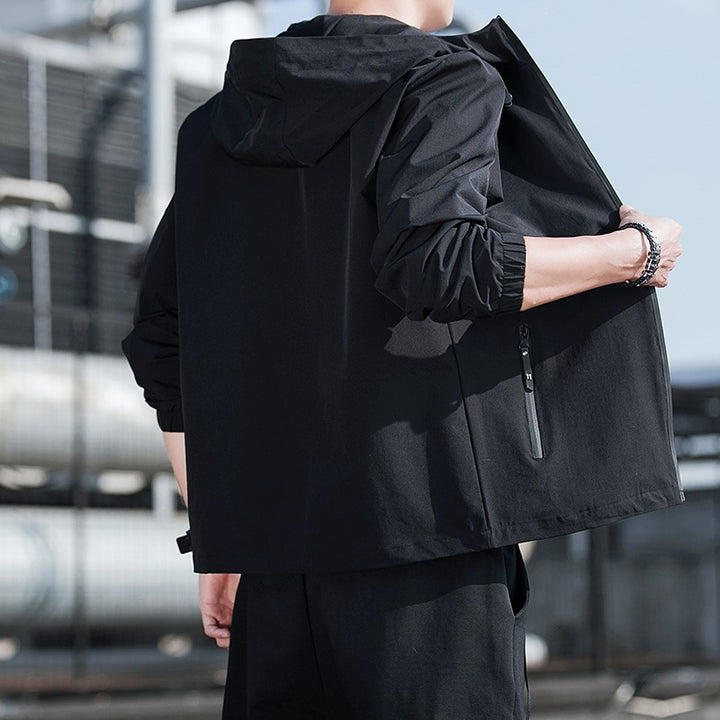 Herren Leichte Sportjacke mit Kapuze Drune