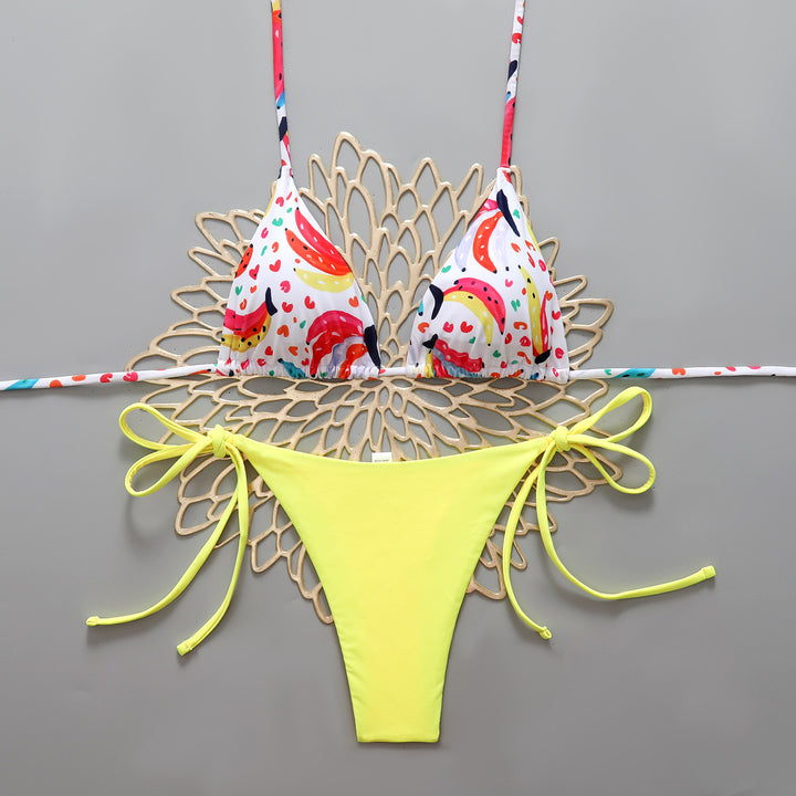 Damen Verspieltes Triangel-Bikini-Set Drune