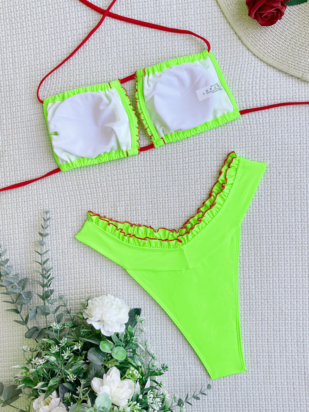 Damen Luxus Bikini mit verspielten Rüschendetails Drune