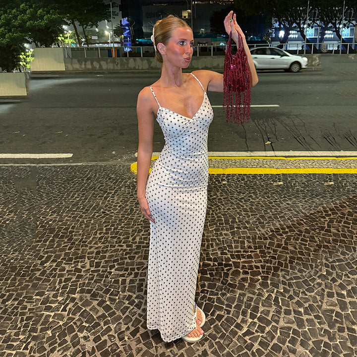 Damen elegantes Wickelkleid mitseitlichem Schlitz und dekorativen Rüschen Drune