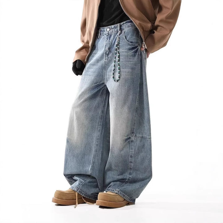 Damen Hoch taillierte Baggy-Jeans Drune
