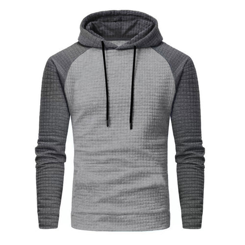 Herren Texturiertes Kapuzen‑Sweatshirt mit Waffelstruktur und Raglanärmeln Drune