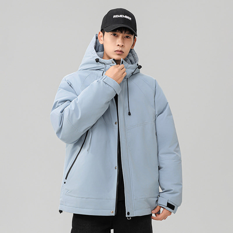 Herren Technische Winterjacke mit verstellbarem Kapuzenkragen Drune