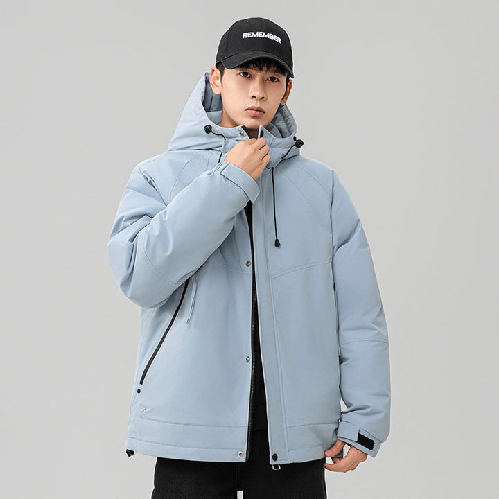 Herren Technische Winterjacke mit verstellbarem Kapuzenkragen Drune