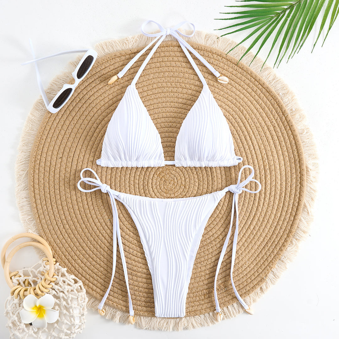 Damen Triangel-Bikini mit elegantem Rippendesign Drune