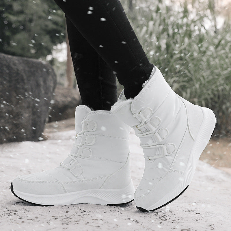 Damen Gefütterte Winterboots mit rutschfester Sohle und schnelltrocknender Oberflächenbeschichtung Drune