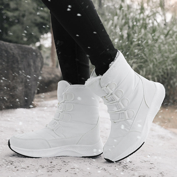 Damen Gefütterte Winterboots mit rutschfester Sohle und schnelltrocknender Oberflächenbeschichtung Drune