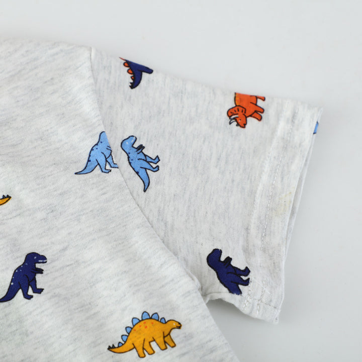 Kinder T-Shirt mit buntem Dinosauriermotiv Drune