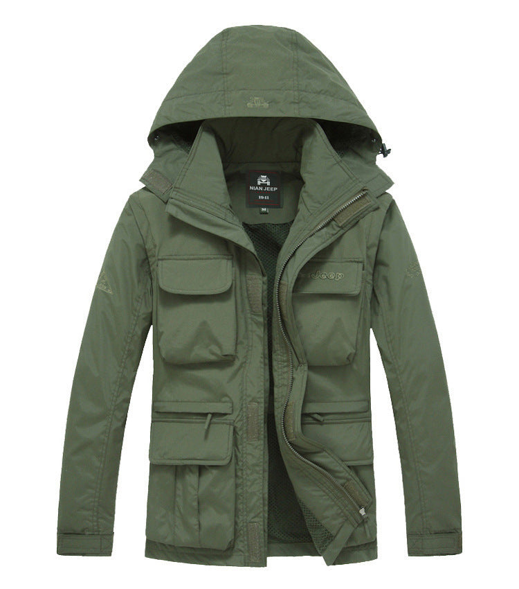 Herren Funktionale Outdoorkombination Jacke Drune