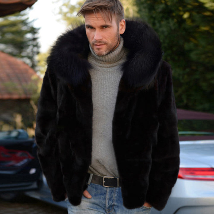Herren Kunstfelljacke Drune