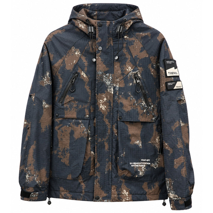 Herren Multifunktionale Outdoor-Jacke mit Kapuze Drune