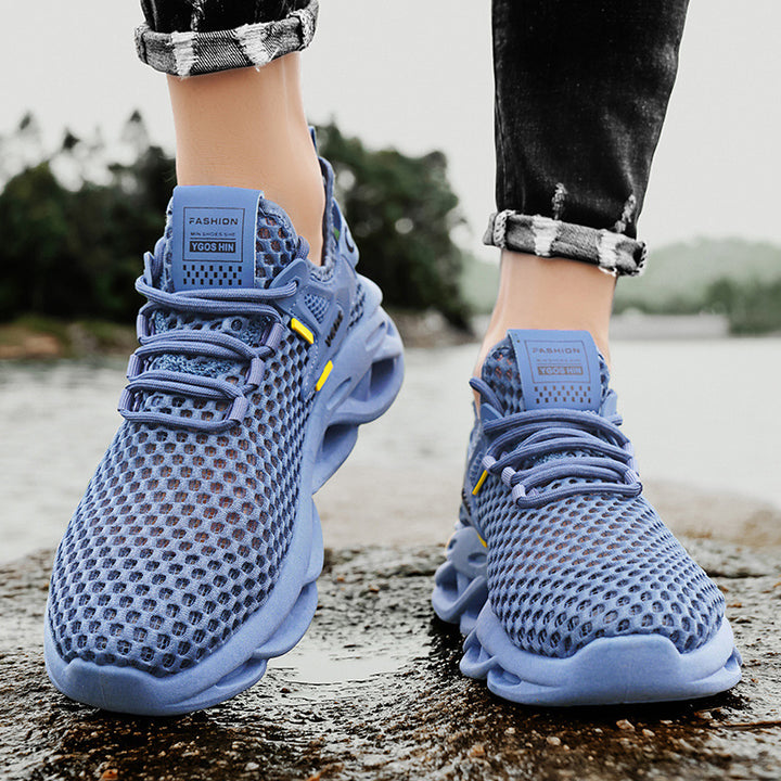 Herren Atmungsaktiver Knit-Sneaker mit elastischem Einstieg und skulpturaler Hohlkammer-Sohle Drune