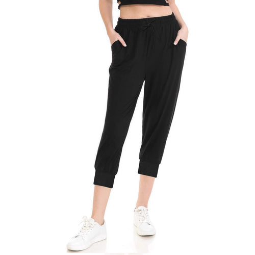 Damen Atmungsaktive Ankle-Joggerhose mit Kordelzug und Eingrifftaschen Drune